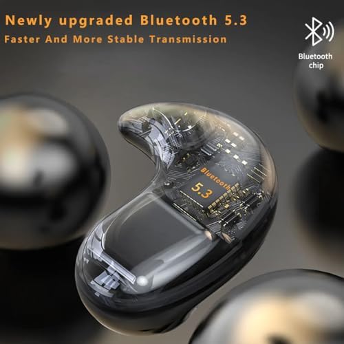 Invisible Sleep Earbuds Wireless Bluetooth,Sleep Earbuds for Side Sleepers,Noise Canceling Sleep Bluetooth Headphones,Sleep Headphones,Bluetooth 5.3,for Sleeping,Driving,Cycling,Glacier - Image 2