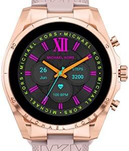 Michael Kors Men's or Women's Gen 6 44mm Touchscreen Smart Watch with Alexa Built-In, Fitness Tracker, Sleep Tracker, GPS, Music Control, Smartphone Notifications (Model: MKT5150V)