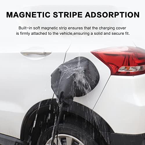 IZTOSS EV Charger Cover, Waterproof Charging Port Cover, Double-Sided, Rain Sun UV Snow Protection, Magnetic Adsorption Universal for Most Electric Cars - Image 4
