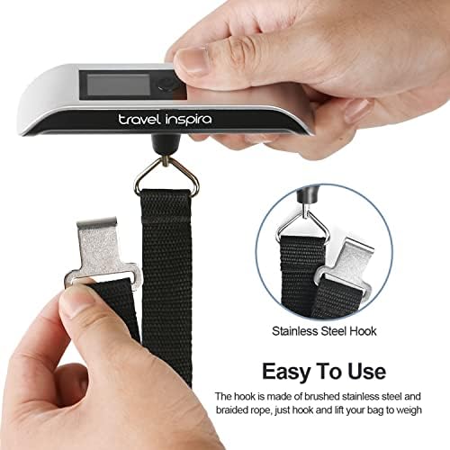 travel inspira Luggage Scale, Digital Luggage Scales, Baggage Scale,110LB / 50KG, Battery Included - Image 9