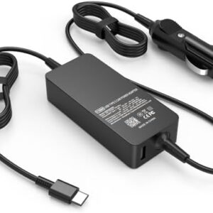 118W 100W USB-C Laptop Car Charger for Dell Lenovo MacBook HP Pixel Acer Samsung Asus Surface Microsoft LG Gram Razer Blade Stealth Google Pixel Universal Type C Power Adapter