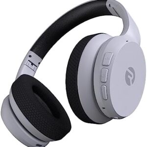 Raycon Fitness Headphones - Wireless Over-Ear-Headphones with 45 Hours of Battery, Active Noise Cancellation, Awareness Mode, 3 Quick Swap Ear Cushions, IPX4 Water Resistance (White)