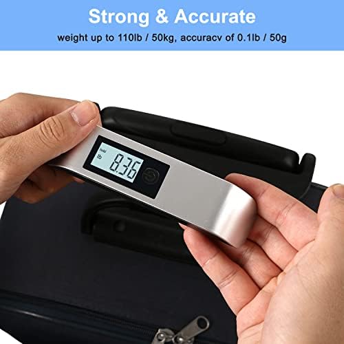 travel inspira Luggage Scale, Digital Luggage Scales, Baggage Scale,110LB / 50KG, Battery Included - Image 6