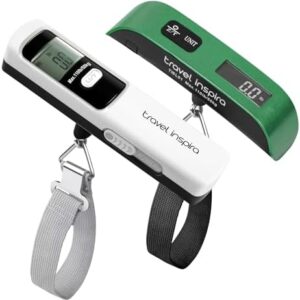 travel inspira Luggage Scale, Travel Essentials, Portable Digital Hanging Baggage Scale for Travel, Suitcase Weight Scale