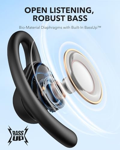 Soundcore by Anker V30i Open-Ear Headphones, Ultra-Comfort, Lightweight Design, Snug Fit, Ergonomic Ear Hooks, Robust Bass, 36H Playtime, Bluetooth 5.3, App Control, Clear Calls, Wireless Earbuds - Image 4