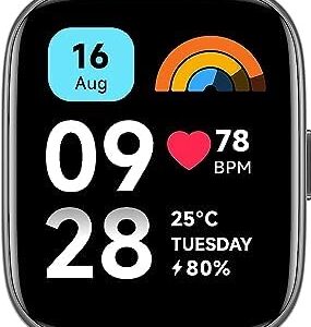 Xiaomi Redmi Watch 3 Active Smart Watch Fitness Tracker with 100 Sport Modes, Blood Oxygen Heart Rate Sleep Monitor, Bluetooth Phone Call Watch for iPhone Android, Grey