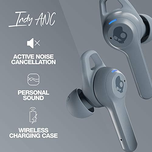 Skullcandy Indy ANC In-Ear Noise Canceling True Wireless Earbuds, 32 Hour Battery, Microphone, Works with iPhone Android and Bluetooth Devices - Grey - Image 3