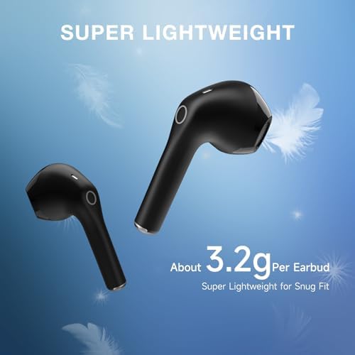 1 Hora Wireless Earbuds Bluetooth 5.3, Sports Headphones Deep Bass in-Ear Earphones, Premium Sound with Charging Case, Compatible with iPhone, Android Smartphone, Tablet, Laptop - Image 6