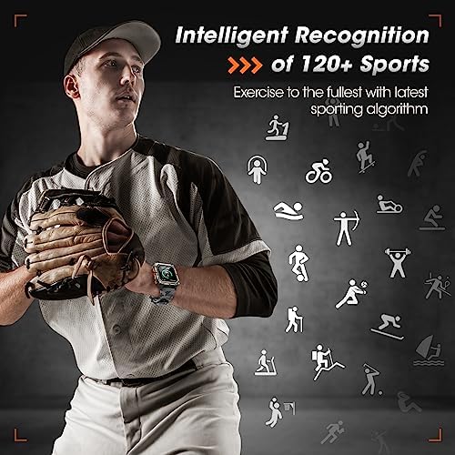 Military Smart Watch for Men with Blood Pressure (Answer/Make Call), Rugged Tactical Smartwatch for Android and iPhone, 10 ATM Waterproof Outdoor Sports Fitness Tracker with Heart Rate, Sleep Monitor - Image 5