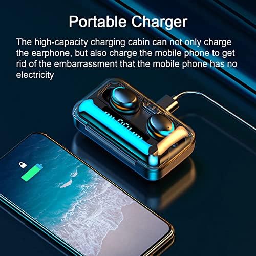 New Wireless Earbuds Bluetooth 5.0 Headset, IPX7 Waterproof, LED Battery Display auriculares,140 Hours Play time with Charging Box, 3D Stereo Audio Full Touch Screen Headset with Microphone - Image 4