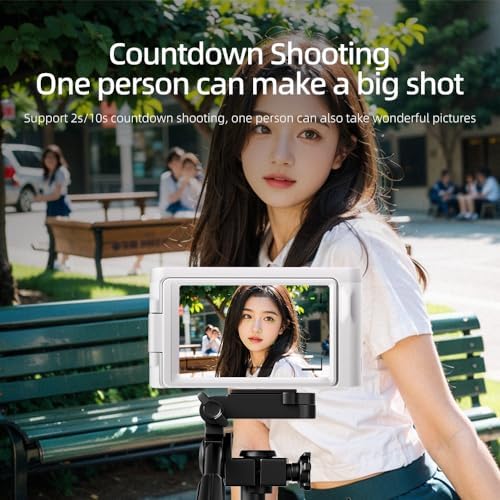 MUTRAIN Flip Screen Digital Point and Shoot Camera, 1080P Photography Practice, White,M10,32G with Lens. - Image 5