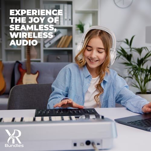 Bose QuietComfort 45 Bluetooth Wireless Noise Cancelling Headphones Bundle with Adapters and Cables - Over Ear (White) - Image 6