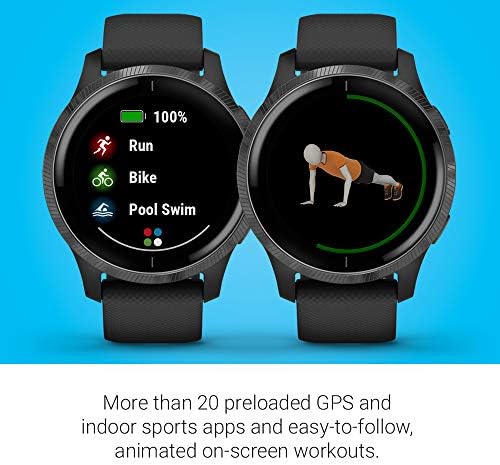 Garmin 010-02173-11 Venu, GPS Smartwatch with Bright Touchscreen Display, Features Music, Body Energy Monitoring, Animated Workouts, Pulse Ox Sensor and More, Black - Image 6