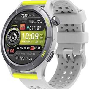 Amazfit Cheetah Smart Watch with GPS, Fitness Tracker, Music, Heart Rate Monitor, Sleep Monitor, Alexa-Built In, 14 Day+ Battery Life for Workouts, Running, Marathons, Sports – Round