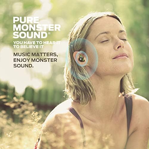 Monster Champion True Wireless Earbuds, Bluetooth 5.0 IPX8 Waterproof Sports Headphones with aptX Deep Bass, CVC 8.0 Noise Cancellation, Type C Quick Charge, 100Hrs Charging Case - Image 7