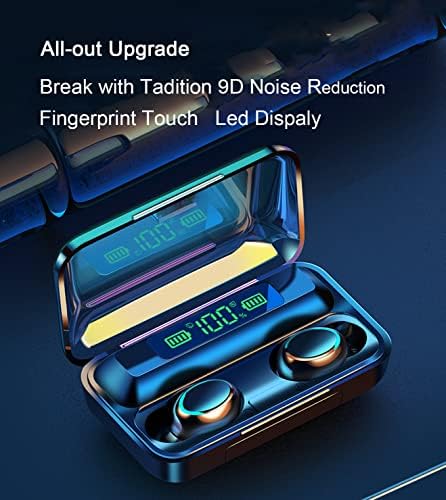 New Wireless Earbuds Bluetooth 5.0 Headset, IPX7 Waterproof, LED Battery Display auriculares,140 Hours Play time with Charging Box, 3D Stereo Audio Full Touch Screen Headset with Microphone - Image 2