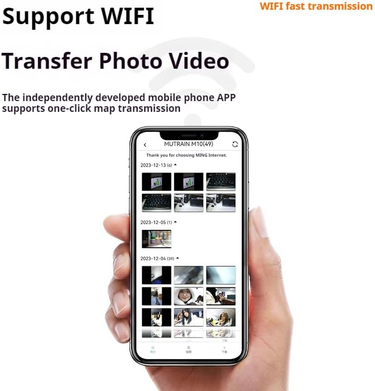 MUTRAIN Flip Screen Digital Point and Shoot Camera, 1080P Photography Practice, White,M10,32G with Lens. - Image 9