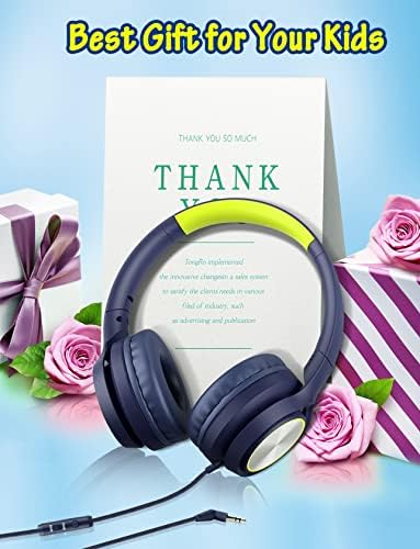 Kids Headphones with Microphone, Wired Over Ear Headsets with Limited Volume 85dB/ 94dB for Boys Girls Teens Children Online School/Travel/iPad/Tablet/Cellphone - Image 7