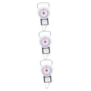 NOLITOY 3pcs Portable Scale Hooks for Bags Portable Luggage Scale Travel Weight Scale Digital Balance Luggage Scale for Suitcases Express Scale LCD Display Scale Weighing Scale for Luggage