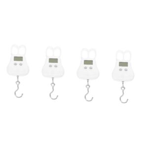 4pcs Portable Hanging Scale Bag Weighing Scale for Luggage Travel Scale Luggage Weight Produce Scale Luggage Weight Scale Fruit Scale Suitcase Scale Portable Luggage Scale