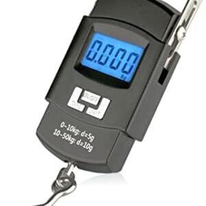 Luggage Weight Scale Fish Weighing Digital Handheld Suitcase Weigher For W/Hook 110lb /50kg Kg For H