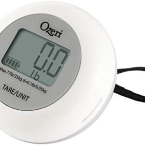 Ozeri Twist-and-Go Kinetic Kitchen and Luggage Scale, Battery-Free