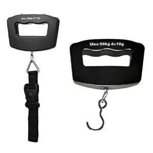 2pcs Travel Luggage Electronic Scale Digital Luggage Scale Professional Suitcase Travel Bag Hanging Scales Weight Balance Handheld High Precision