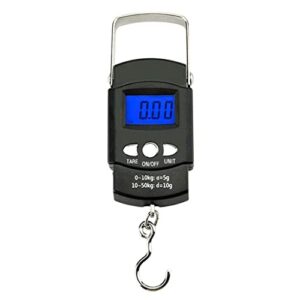 Digital Luggage Scale Professional Suitcase Travel Bag Hanging Scales Weight Balance with Tape Measure Backlight 50kg/10g