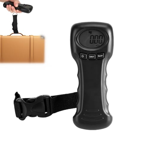 Dioche Luggage Weight Scale, 110lb Portable Travel Hanging Luggage Scale, Electronic Weight Scale with LCD Digital Display for Travel, Suitcase Weight Scale
