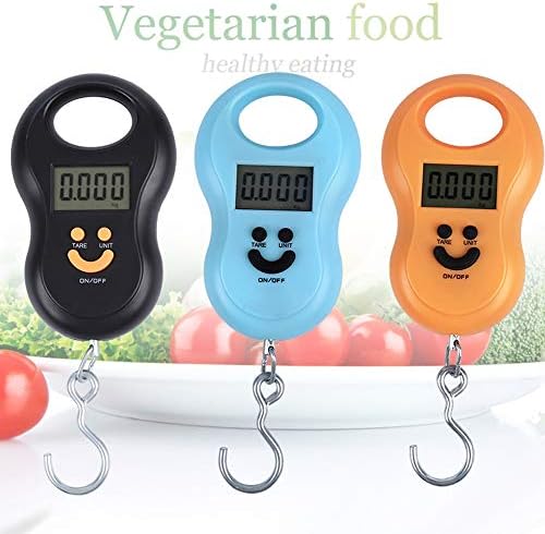 Meichoon Luggage Scale Digital Hanging Crane Steelyard 110lb /50kg for Suitcase Mini Portable Travel Hanging Hook Scale Backlit LCD Display for Home Farm Factory Hunting Outdoor C41 Orange - Image 2