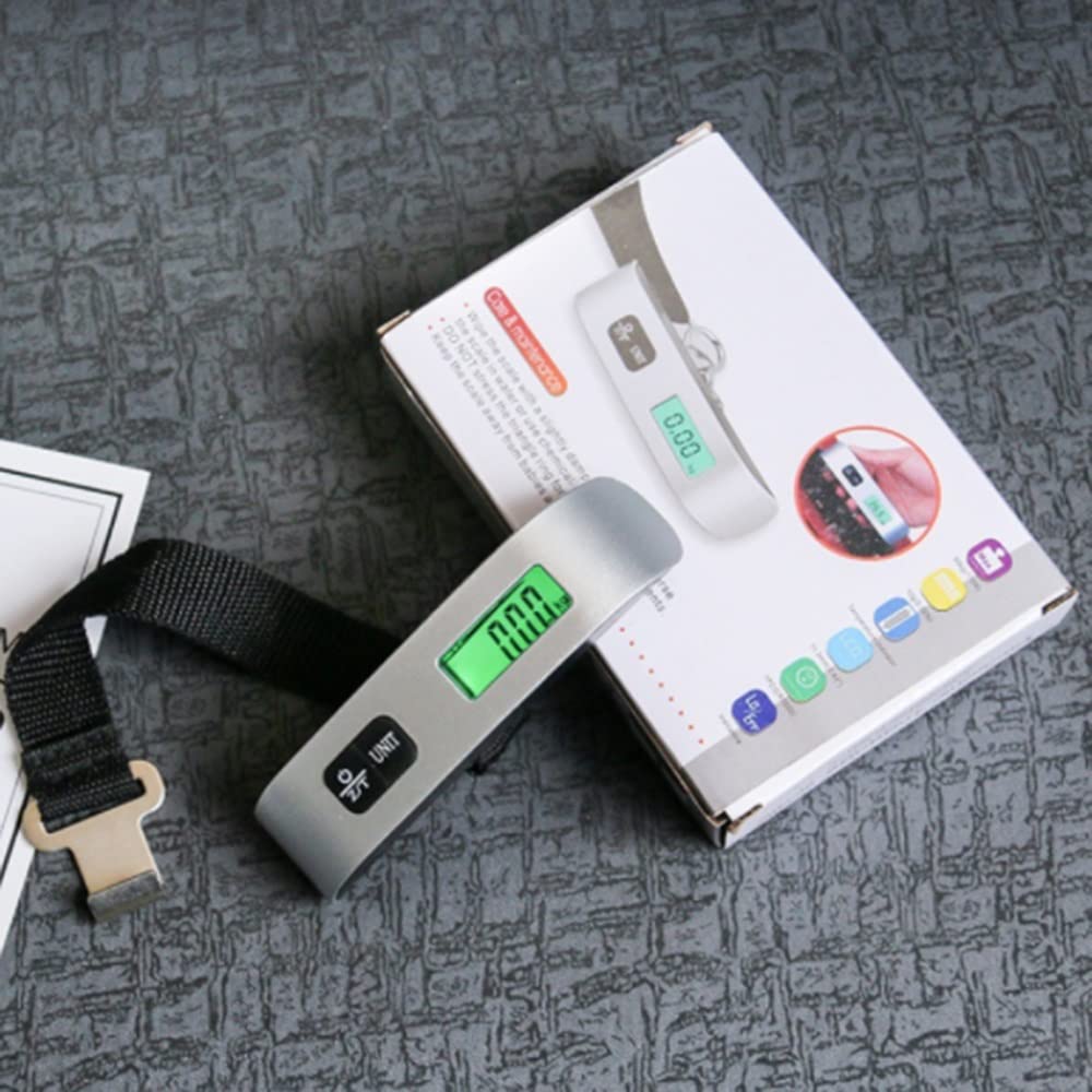 DINGZZ Portable Scale Digital LCD Display 50kg Handheld Suitcase Travel Bag Weight Hook Electronic Weighing Scale Weighing - Image 7