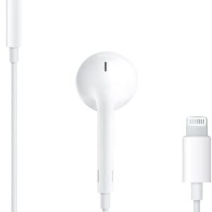 Apple EarPods Headphones with Lightning Connector, Wired Ear Buds for iPhone with Built-in Remote to Control Music, Phone Calls, and Volume
