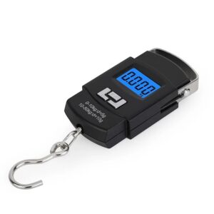 Luggage Scale, Portable Digital Hanging Baggage Scale for Travel, Suitcase Weight Scale, 110 Pounds, Battery Included (1)