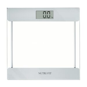 Digital Bathroom Scale for Body Weight, NUTRI FIT Precision Weighing Scale for Weight Loss, High Accuracy Measurements, 400 Pounds, Step on Technology