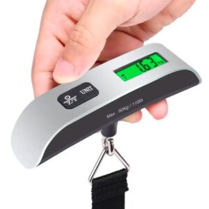 Santaiyang Luggage Scale - Digital Display, Silver, ABS + Stainless Steel, 50kg Capacity