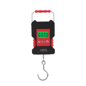 Klau Portable Rechargeable 50 kg / 100 lb Heavy Duty Waterproof Fish Scale Digital Hanging Scale Luggage Scale with Measuring Tape for Home Farm Hunting Outdoor