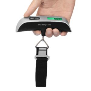 Luggage Scale Portable Digital Handheld Baggage Scale for Travel Suitcase Weight Scale with Rubber Paint 110 Pounds Battery Included (1,Belt)