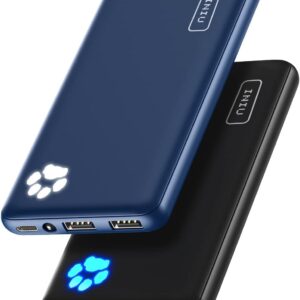 INIU [2 Pack] Portable Charger, Slimmest & Lightest USB C 10000mAh Power Bank, Triple 3A High-Speed Phone Battery Pack Compatible with iPhone 16 15 14 13 12 Pro Samsung S22 S21 Google iPad Tablet.