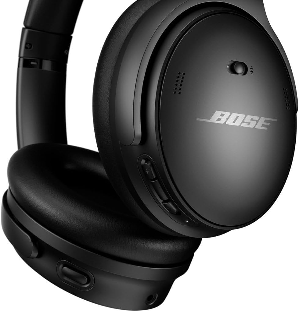 Bose QuietComfort 45 Bluetooth Wireless Noise Cancelling Headphones - Triple Black (Renewed) - Image 3