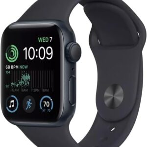 Apple Watch Series 7 (GPS, 45mm) Midnight Aluminum Case with Midnight Sport Band (Renewed)