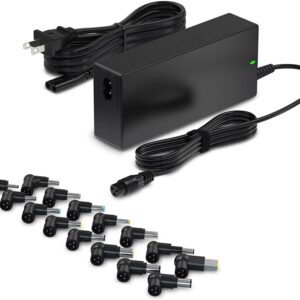 90W Universal AC Adapter Laptop Charger Replacement for Dell HP Acer Asus Lenovo IBM Toshiba Samsung Sony Fujitsu Notebook Ultrabook Chromebook Power Supply Cord