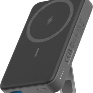 Anker 633 Magnetic Battery, 10,000mAh Foldable Wireless Portable Charger, 20W USB-C Power Delivery Power Bank with Stand, Magsafe-Compatible for iPhone 16/15/14/13/12 Series