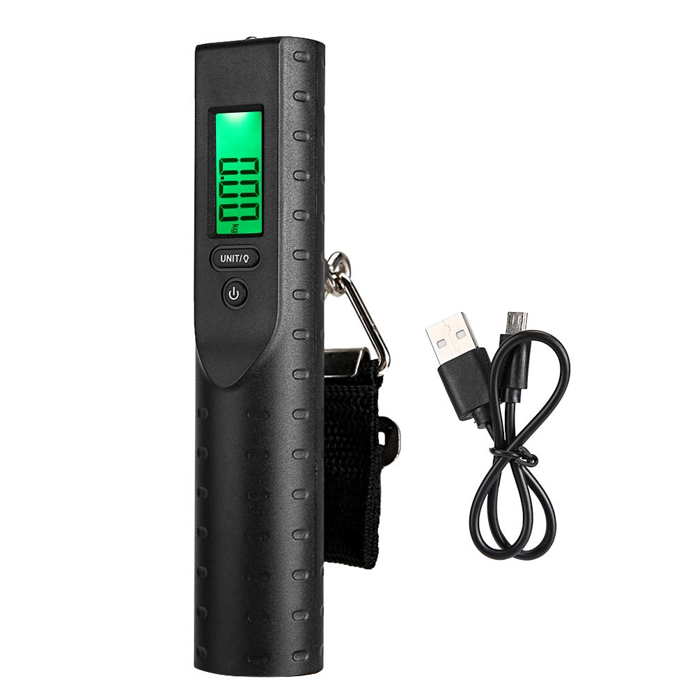 Luggage Scale, 50kg/110lb Digital Baggage Scale Handheld Weight Scale Travel Weight Scale for Luggage with LCD Display Portable Scale for Travel