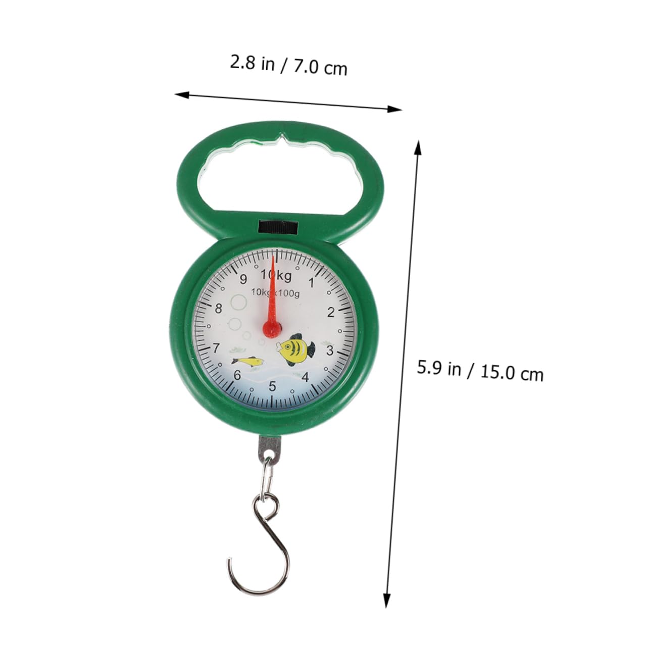 Zerodeko 4pcs Portable Spring Scale Spring Balance Scales Spring Scales Hanging Spring Scale Weighing Scale for Luggage Food Vegetables Spring Scale Digital Fishing Plastic Travel Handheld - Image 7