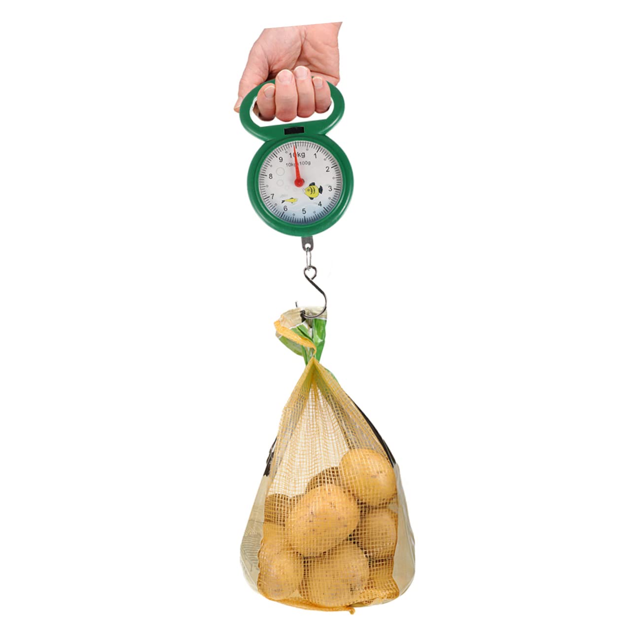 Zerodeko 4pcs Portable Spring Scale Spring Balance Scales Spring Scales Hanging Spring Scale Weighing Scale for Luggage Food Vegetables Spring Scale Digital Fishing Plastic Travel Handheld - Image 5