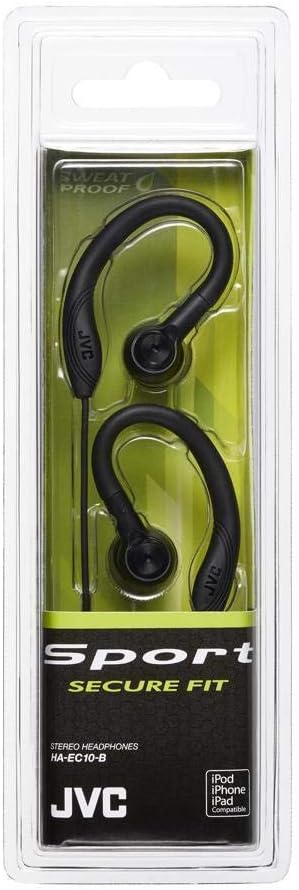JVC Earclip Earbud Sport Earbud Earclip Black (HAEC10B) (HA-EC10B)