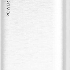 Power Bank 10000mAh Portable Charger Slim External Battery Pack with 2 USB 2.4A Outputs and USB C in/Out Compatible with Huawei iPhone 16 15 14 13 12 iPad Samsung Galaxy S20 Android Tablet (White)