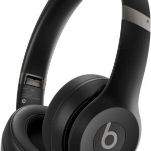 Beats Solo 4 - Wireless Bluetooth On-Ear Headphones, Apple & Android Compatible, Up to 50 Hours of Battery Life - Matte Black