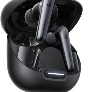 soundcore by Anker Liberty 4 NC Wireless Earbuds, 98.5% Noise Reduction, Adaptive Noise Cancelling to Ears and Environment, Hi-Res Sound, 50H Battery, Wireless Charging, Bluetooth 5.3