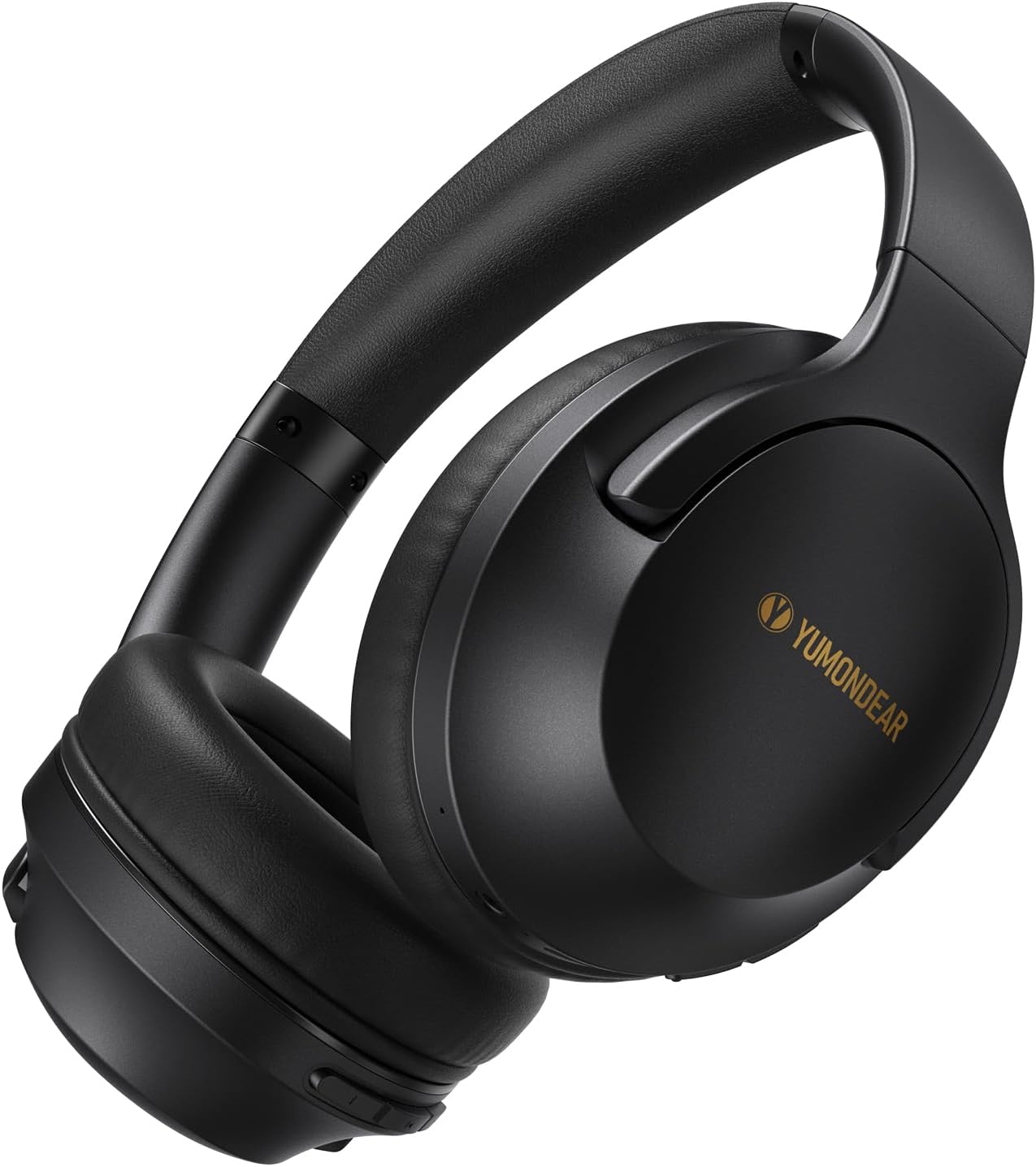 Bluetooth Headphones Over Ear, 80H Playtime Wireless Headphone with 3 EQ Modes, Built-in Mic, Deep Bass, HiFi Stereo Foldable Wireless Headset for iPhone PC Travel Workout Office (Black)